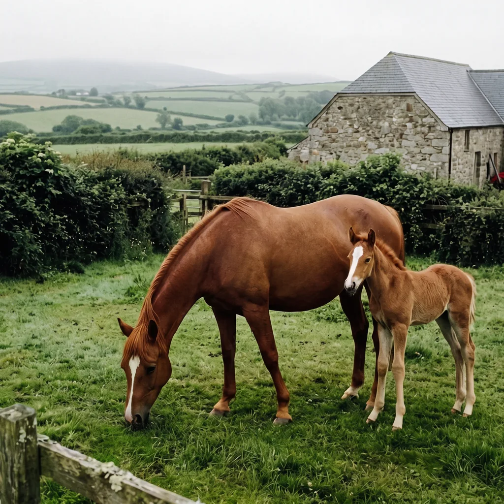 Élevage de chevaux au Centre équestre d'Égletons, Égletons