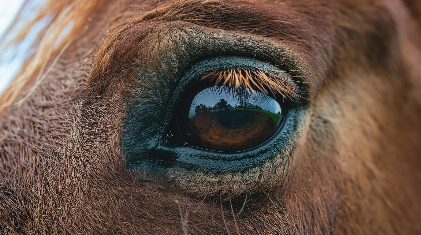 Un regard de cheval au Centre équestre d'Égletons, Égletons