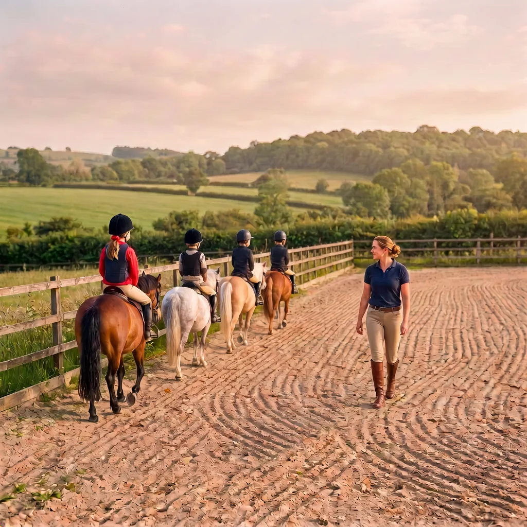 Cours de poney à Égletons, Corrèze
